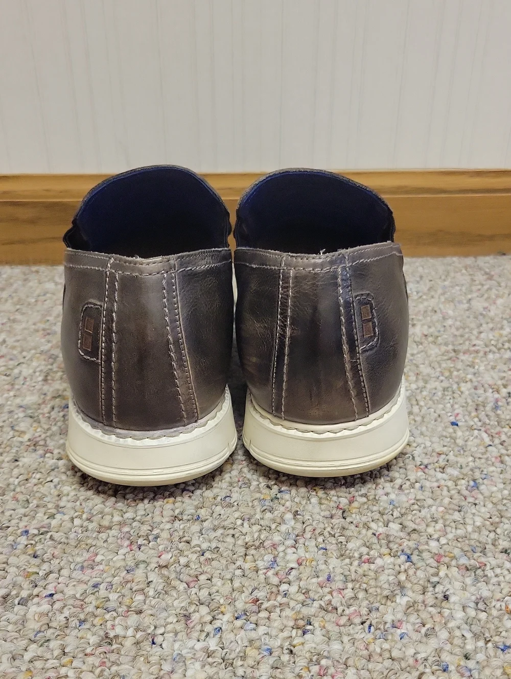 Bed Stu Men's Kastir Slip-On Leather Loafers in Dark Brown Sz 10 Business Office